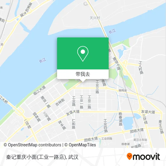 秦记重庆小面(工业一路店)地图