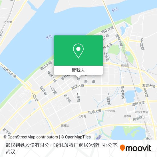 武汉钢铁股份有限公司冷轧薄板厂退居休管理办公室地图
