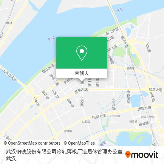 武汉钢铁股份有限公司冷轧薄板厂退居休管理办公室地图
