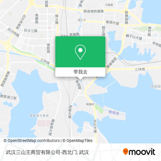 武汉三山王商贸有限公司-西北门地图