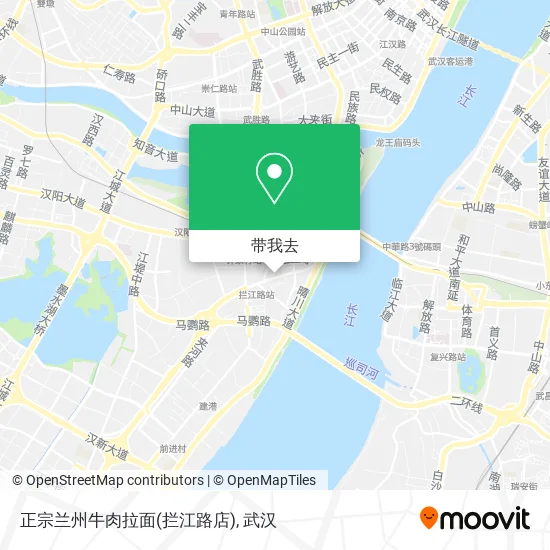 正宗兰州牛肉拉面(拦江路店)地图