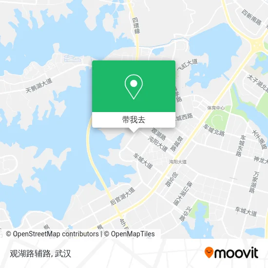 观湖路辅路地图