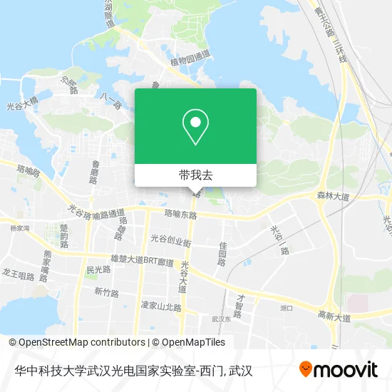 华中科技大学武汉光电国家实验室-西门地图