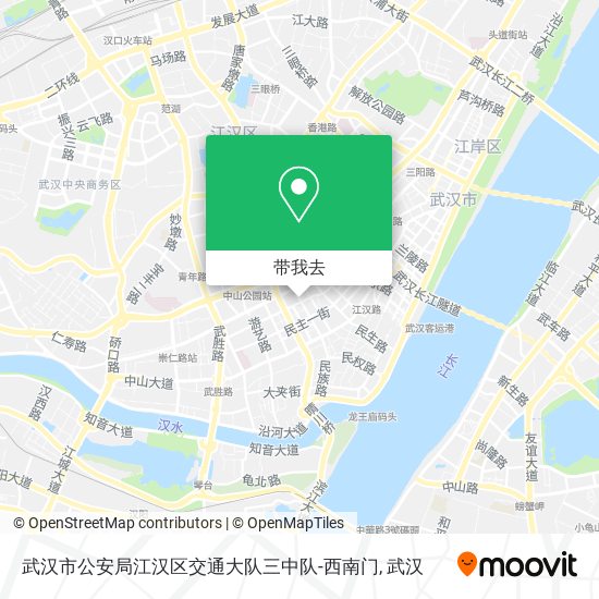 武汉市公安局江汉区交通大队三中队-西南门地图