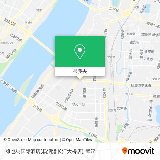 维也纳国际酒店(杨泗港长江大桥店)地图