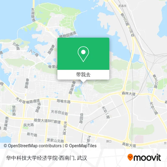 华中科技大学经济学院-西南门地图