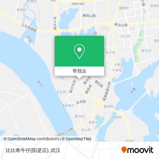 比比希牛仔(阳逻店)地图