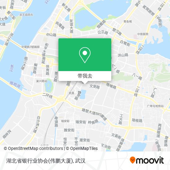 湖北省银行业协会(伟鹏大厦)地图