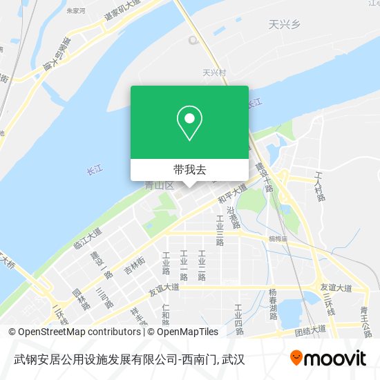 武钢安居公用设施发展有限公司-西南门地图
