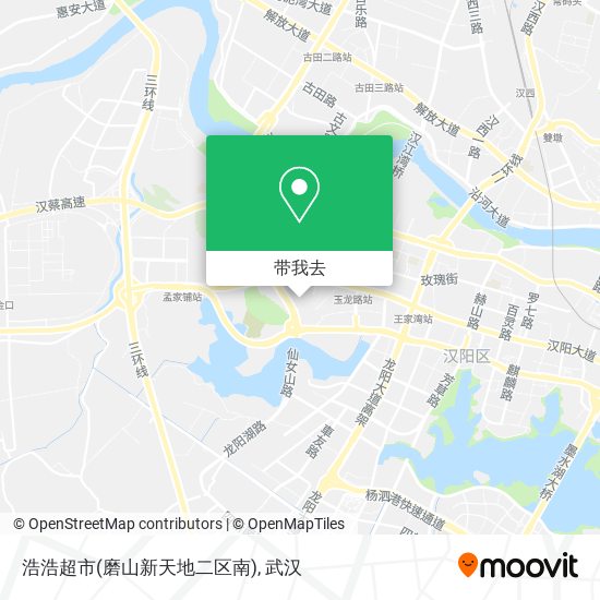 浩浩超市(磨山新天地二区南)地图