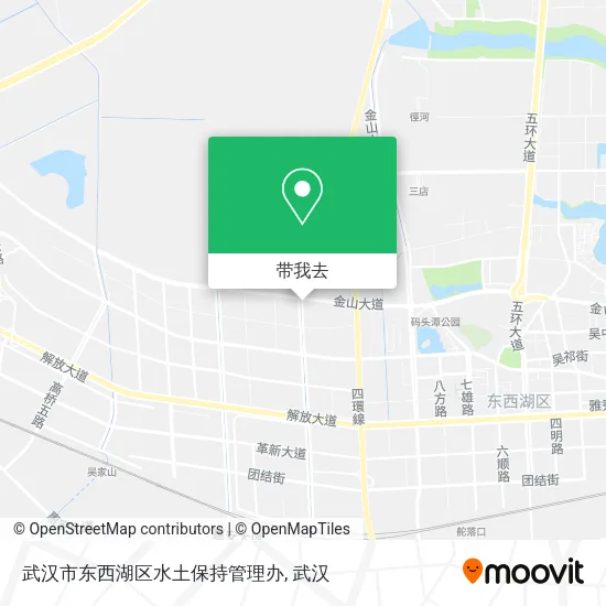 武汉市东西湖区水土保持管理办地图