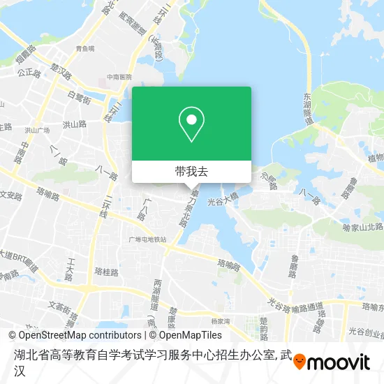 湖北省高等教育自学考试学习服务中心招生办公室地图