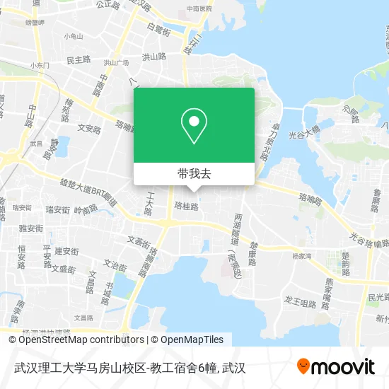 武汉理工大学马房山校区-教工宿舍6幢地图