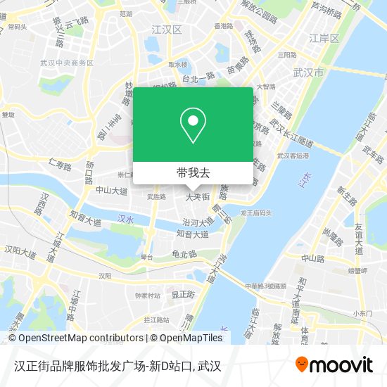 汉正街品牌服饰批发广场-新D站口地图
