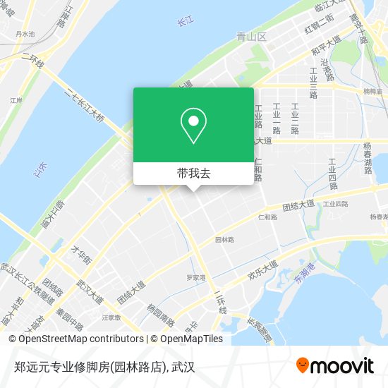 郑远元专业修脚房(园林路店)地图