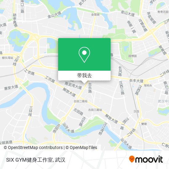 SIX GYM健身工作室地图