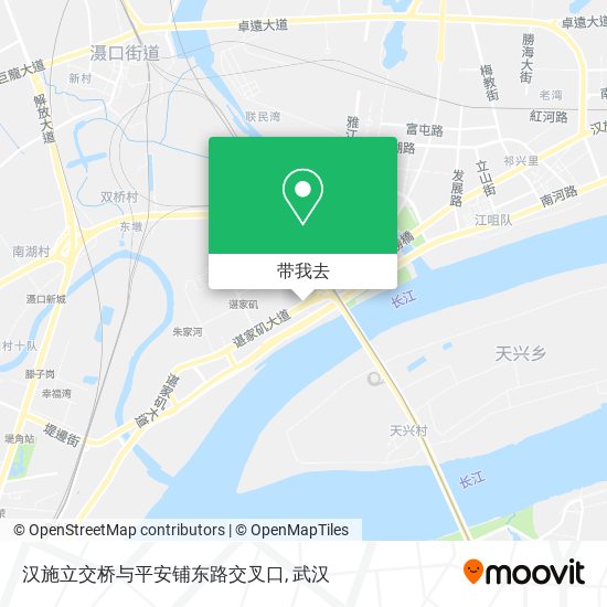 汉施立交桥与平安铺东路交叉口地图