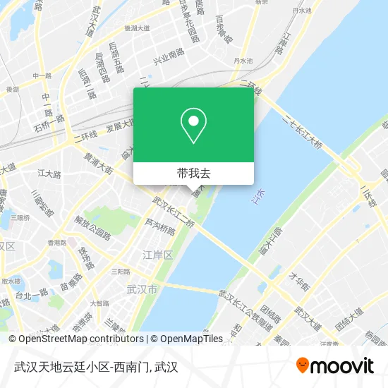 武汉天地云廷小区-西南门地图