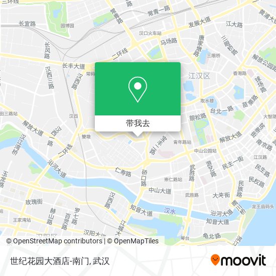 世纪花园大酒店-南门地图