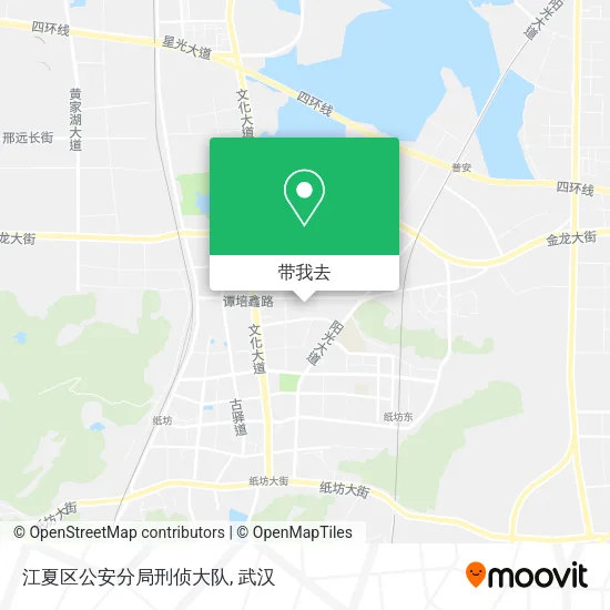 江夏区公安分局刑侦大队地图