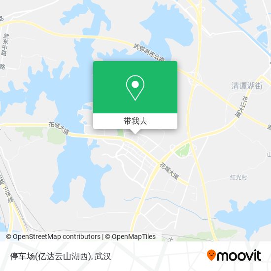 停车场(亿达云山湖西)地图