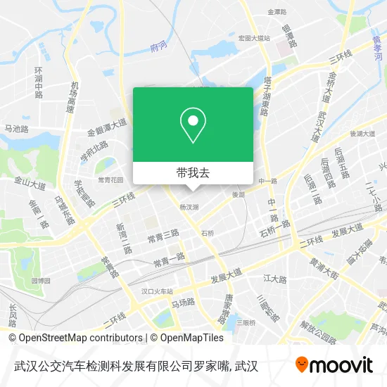 武汉公交汽车检测科发展有限公司罗家嘴地图