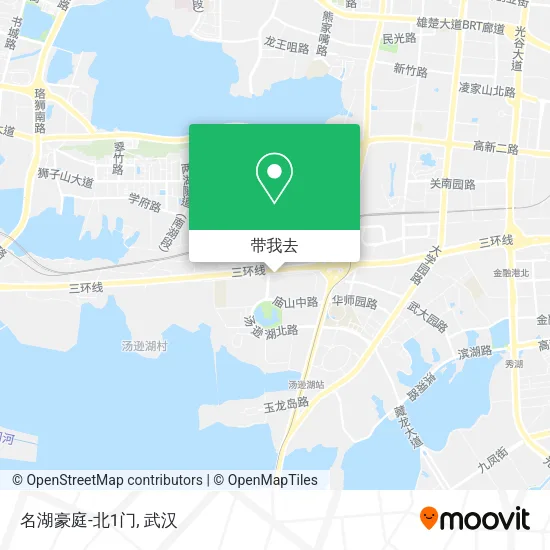 名湖豪庭-北1门地图