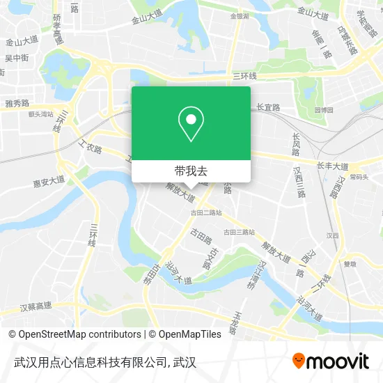 武汉用点心信息科技有限公司地图