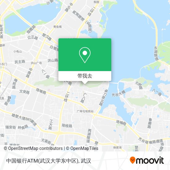 中国银行ATM(武汉大学东中区)地图