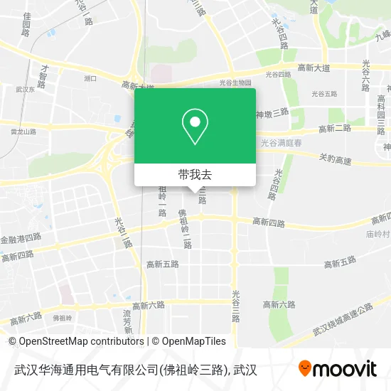 武汉华海通用电气有限公司(佛祖岭三路)地图