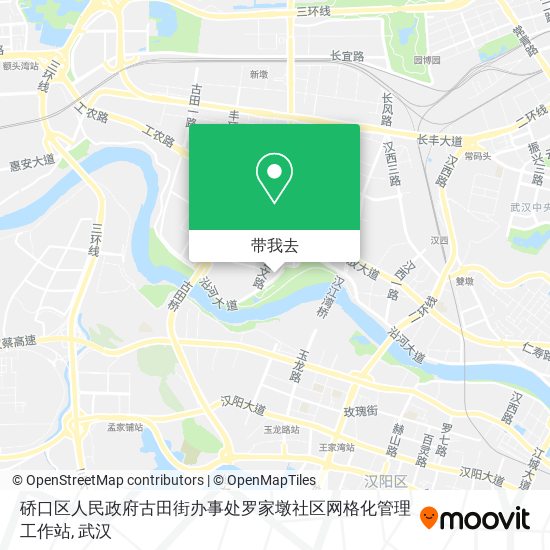 硚口区人民政府古田街办事处罗家墩社区网格化管理工作站地图