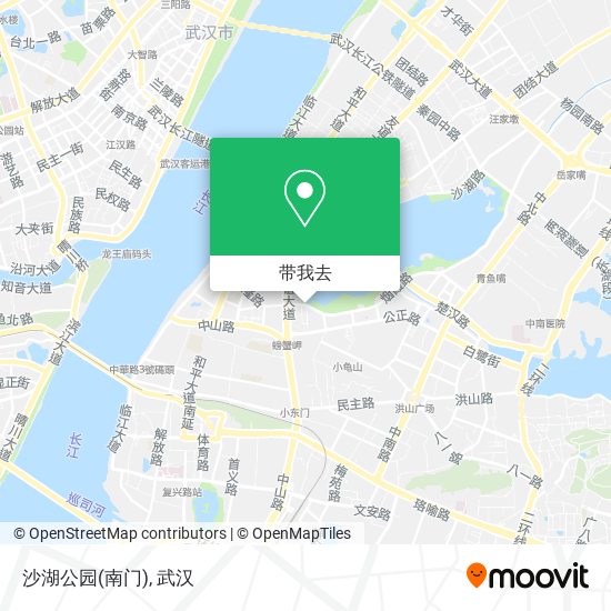 沙湖公园(南门)地图