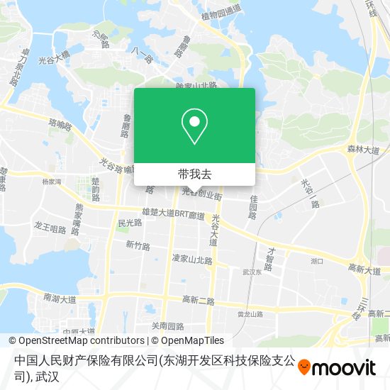 中国人民财产保险有限公司(东湖开发区科技保险支公司)地图