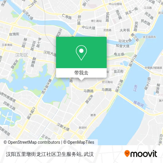 汉阳五里墩街龙江社区卫生服务站地图