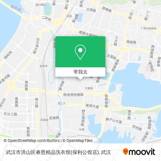 武汉市洪山区睿恩精品洗衣馆(保利公馆店)地图