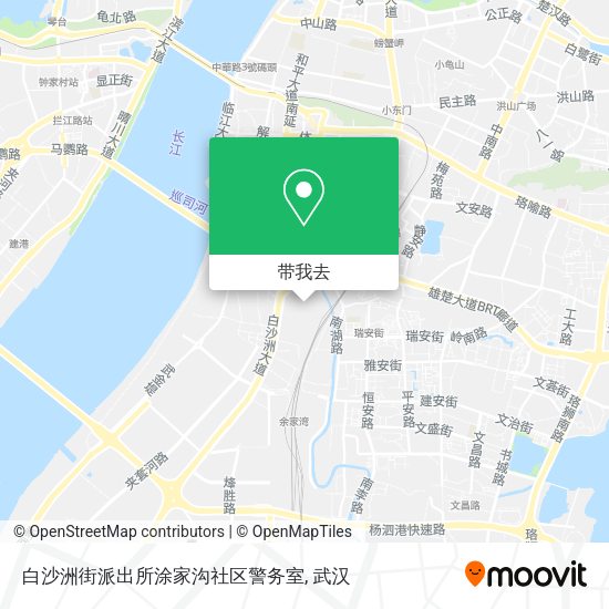 白沙洲街派出所涂家沟社区警务室地图