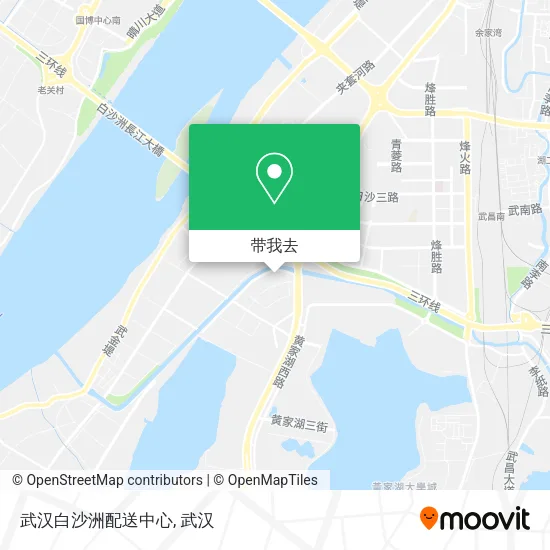 武汉白沙洲配送中心地图