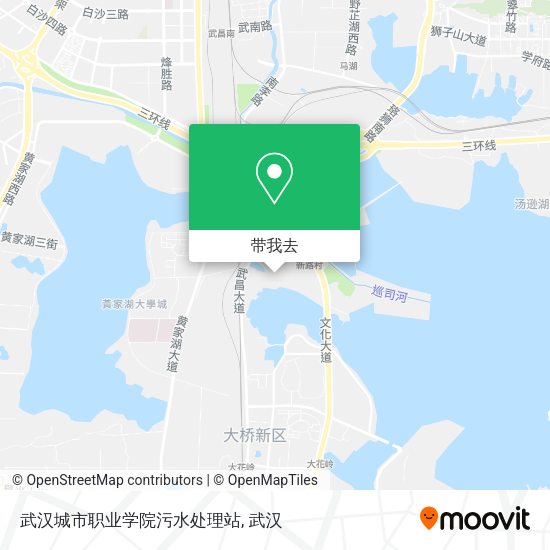 武汉城市职业学院污水处理站地图