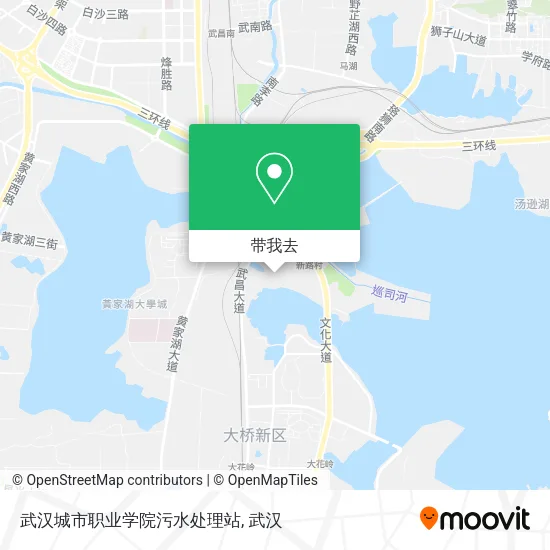 武汉城市职业学院污水处理站地图