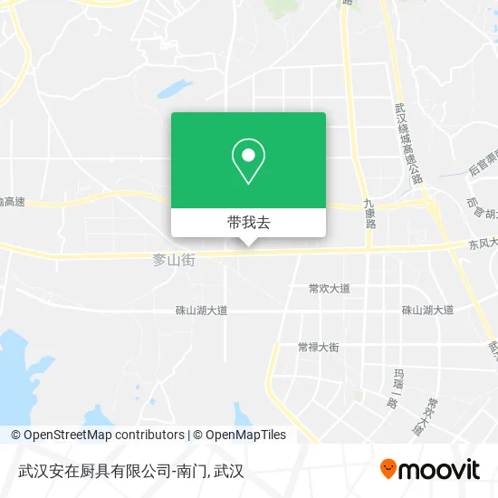 武汉安在厨具有限公司-南门地图