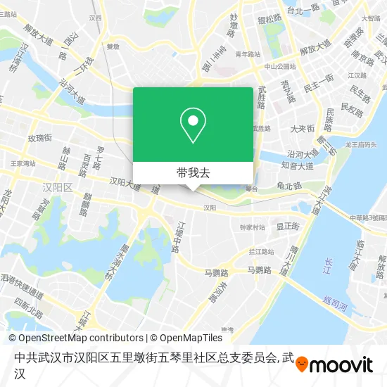中共武汉市汉阳区五里墩街五琴里社区总支委员会地图