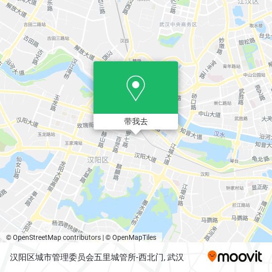汉阳区城市管理委员会五里城管所-西北门地图