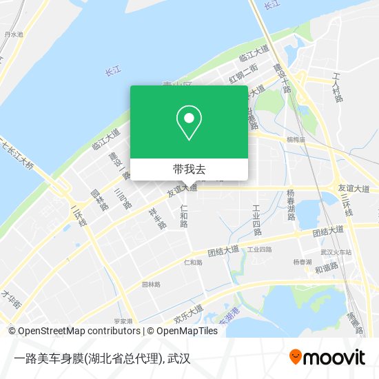 一路美车身膜(湖北省总代理)地图