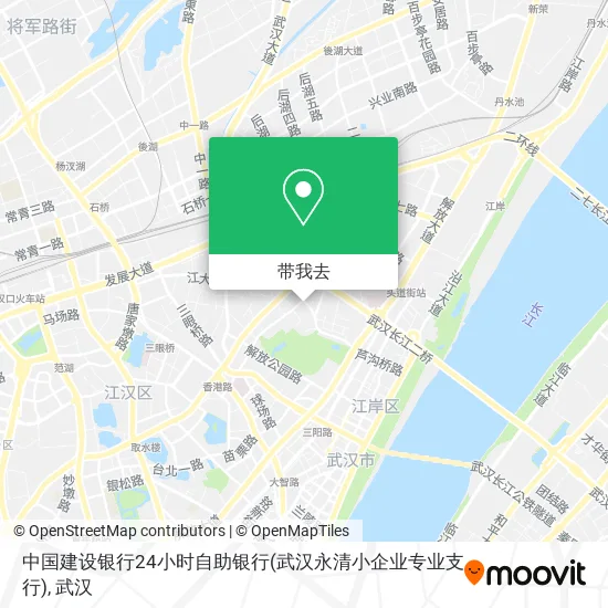 中国建设银行24小时自助银行(武汉永清小企业专业支行)地图