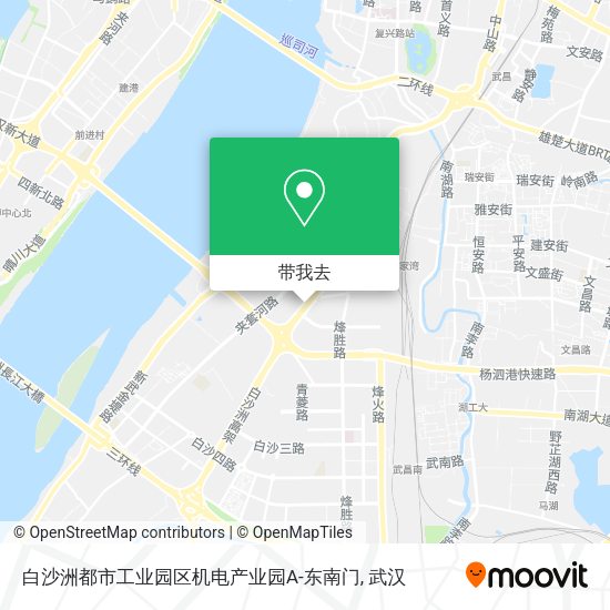 白沙洲都市工业园区机电产业园A-东南门地图