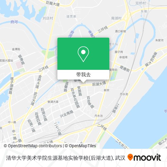 清华大学美术学院生源基地实验学校(后湖大道)地图