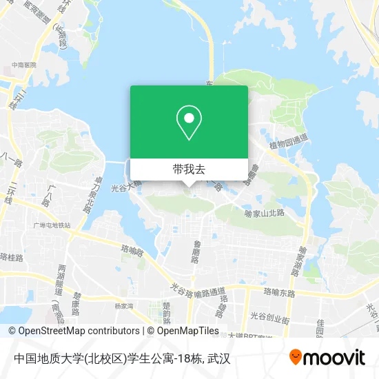 中国地质大学(北校区)学生公寓-18栋地图