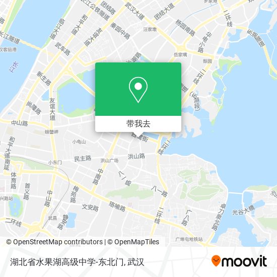 湖北省水果湖高级中学-东北门地图