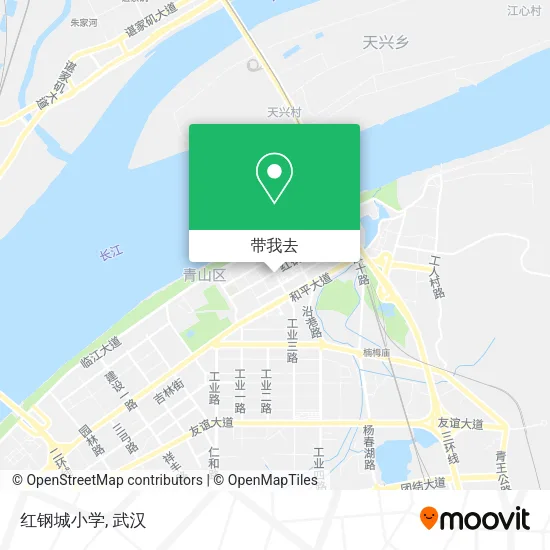 红钢城小学地图