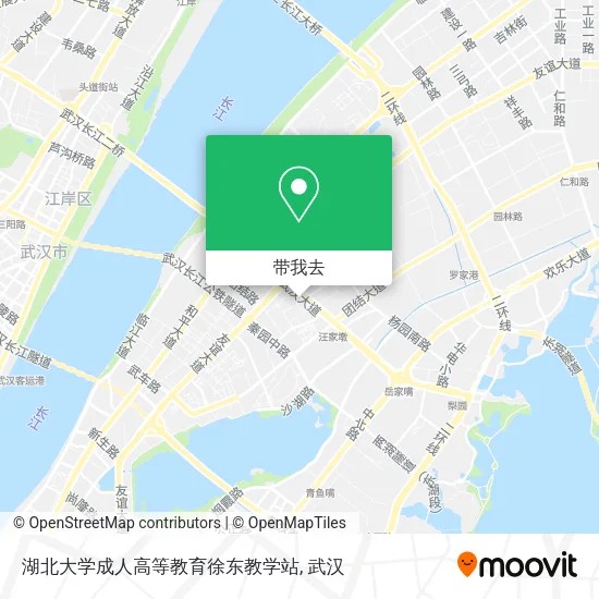 湖北大学成人高等教育徐东教学站地图